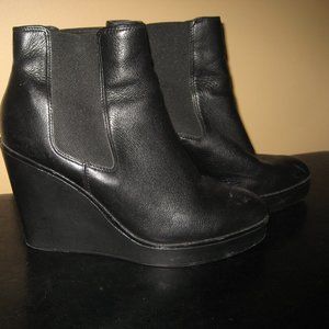 Black Wedge Boots - Aldo -  Size 6.5